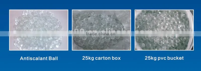 Glassy Transparent Anti-scalant Balls