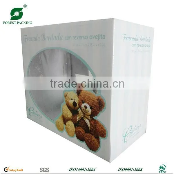 2013 FASHION COLOR PRINTING CORRUGATED PACKAGING BOX WITH CLEAR WINDOW FP422817