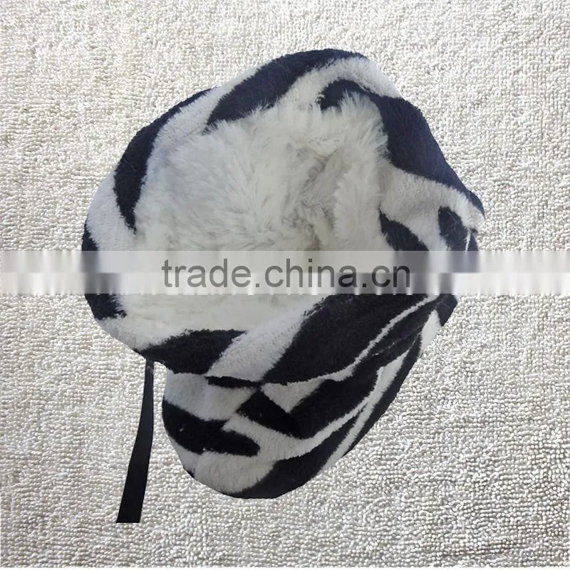Ladies Animal Print Indoor Slipper Boots Animal Printing Winter Boots