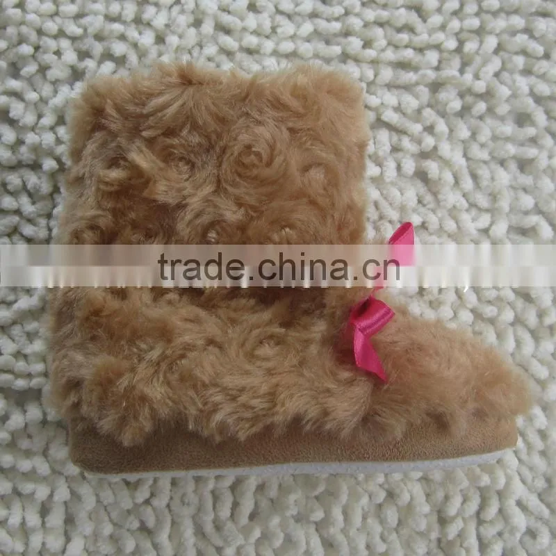 Premium quality indoor comfortable microsuede warm baby boots