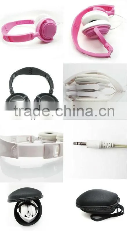2015 OEM folding headset for mp3