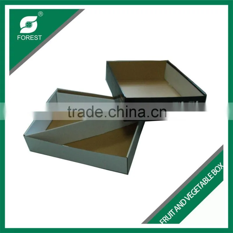 BLACK MATT CUSTOM CORRRUGATED FRUIT CARTONS RECYCLED MATERIAL PAPER PACKING BOXES FOR SALE