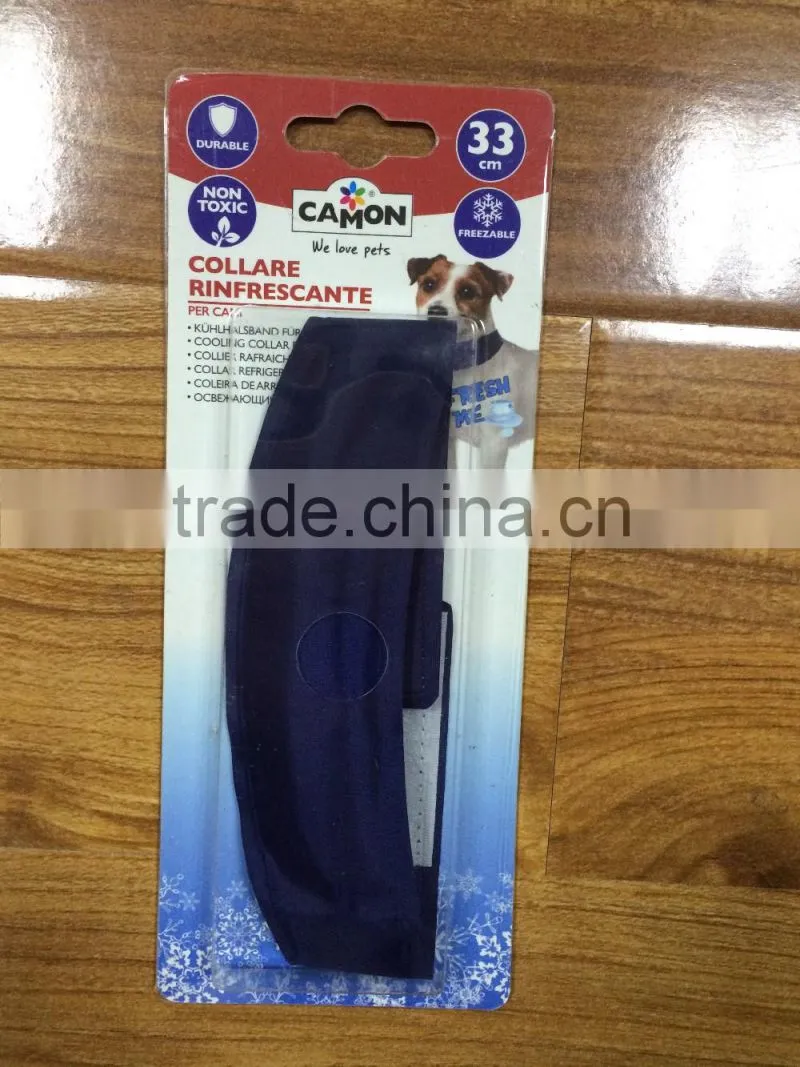 S/M/L size pet dog gel cooler collar
