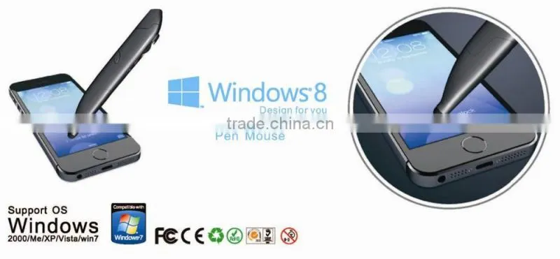 2016 fancy business gift item oem optical pen mouse wireless with laser pointer rf 2.4g