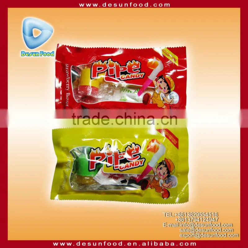 Funny Pipe candy(hard candy+sour powder candy)