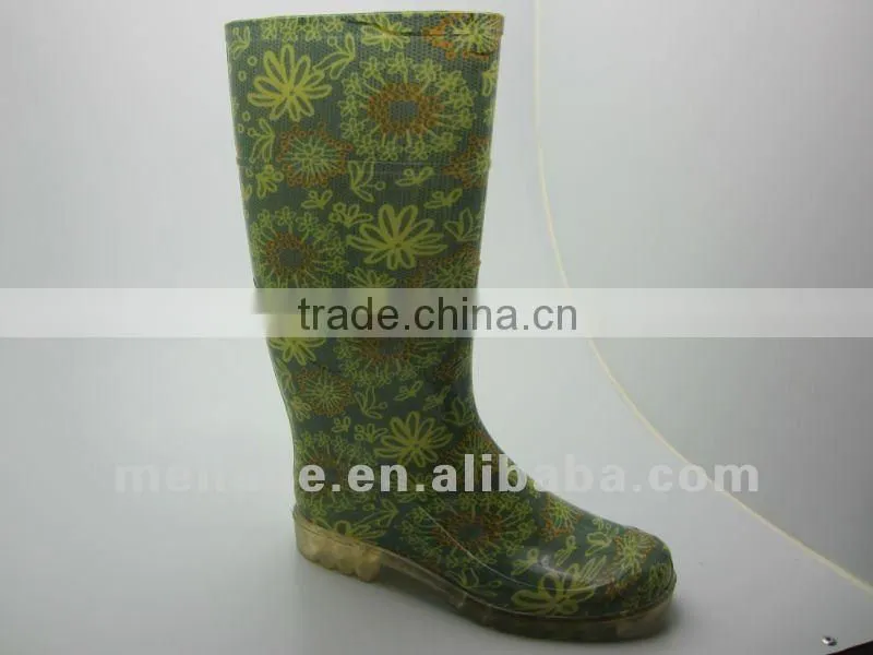 New model Colorful PVC Jelly women boots for fashion shoes