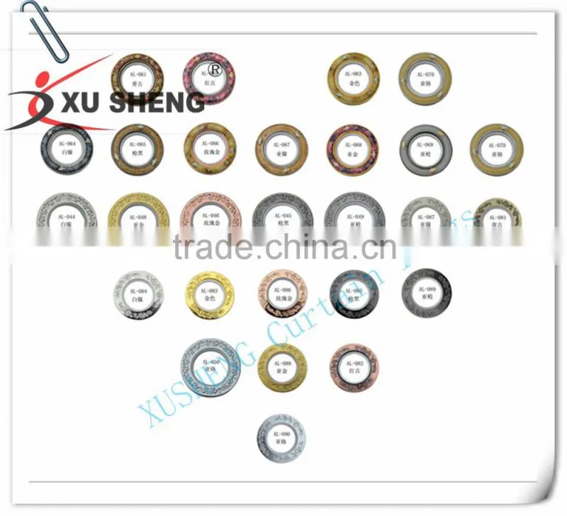 Classic upscale space aluminum curtain rings