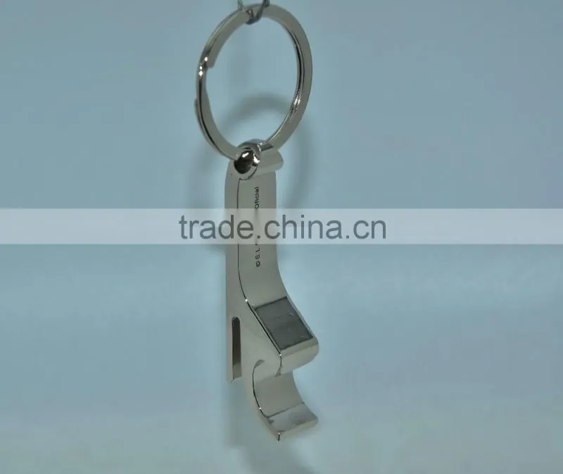 Promotional high quality custom metal bottle opener keychain