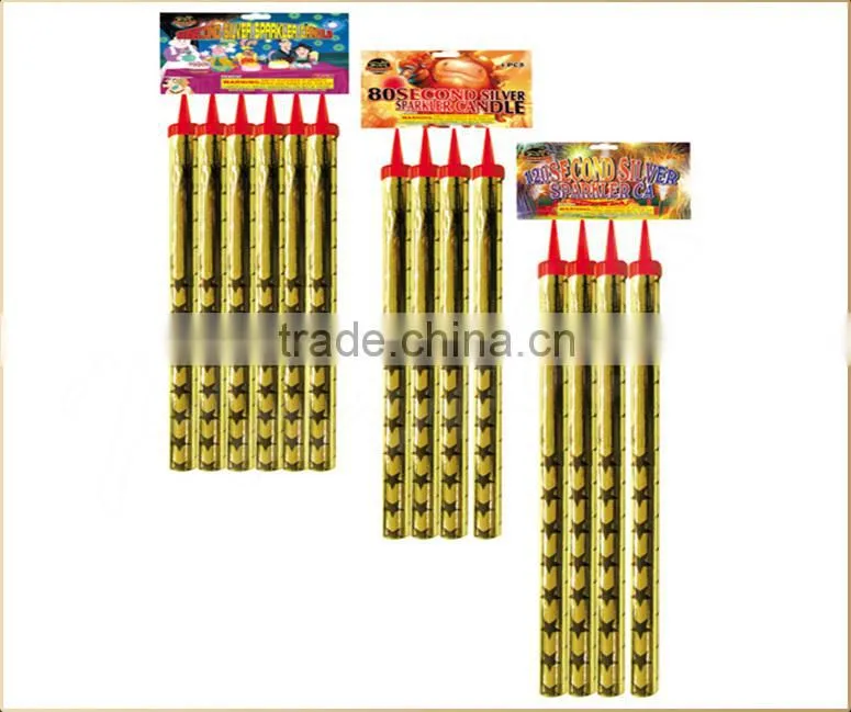 Assorted colored flame champagne bottle sparklers fireworks