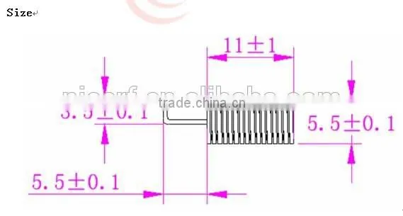 2015 SW433-TH10 Copper Spring Antenna 2.15dBi High Gain 433MHz Antenna
