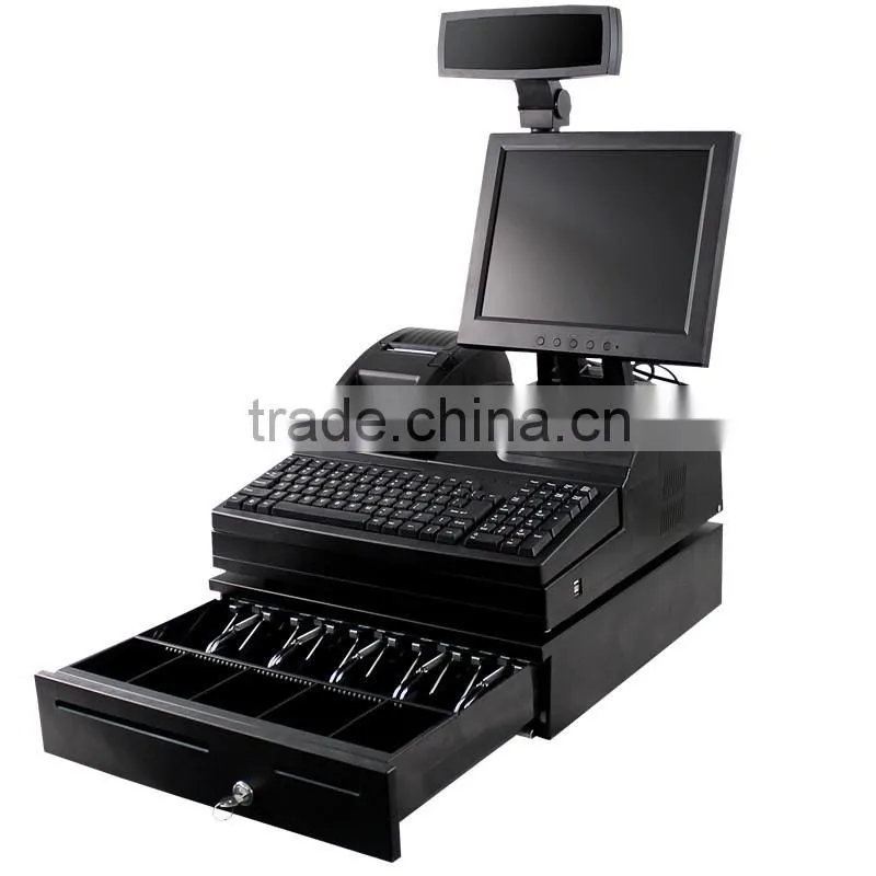 supermarket pos machine/pos terminal with printer/all in one pos machine