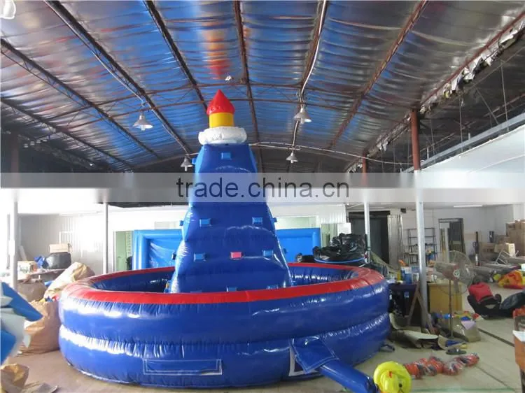 2016 best sell outdoor inflatable rock climbing wall for sale