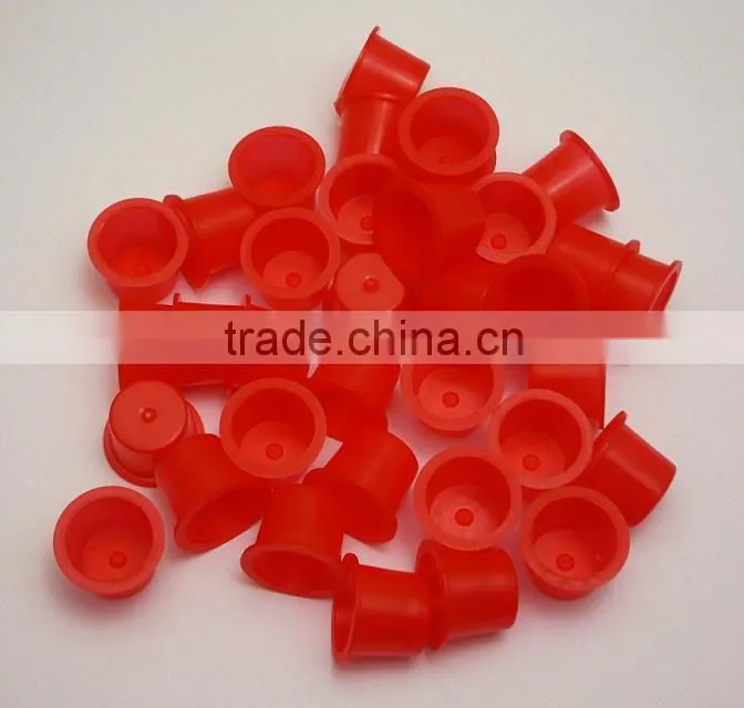 Newest (10mm,15mm,18mm) Clear red Newest (10mm,15mm,18mm) Clear red white and yellow coolr Plastic Tattoo Ink Cups