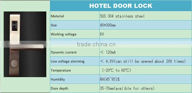 Advanced electric card door lock RF-INV2014A