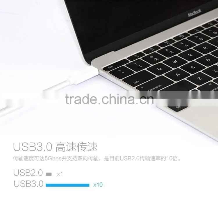 Fast Charging USB 3.1 Type C Male to USB 3.0 Type A Female OTG extension Cable