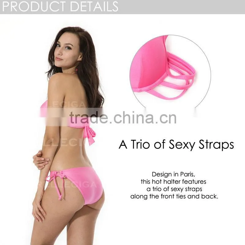 2015 New Hot Sales Swimwear & Beachwear Paded Push Up Bikini Set