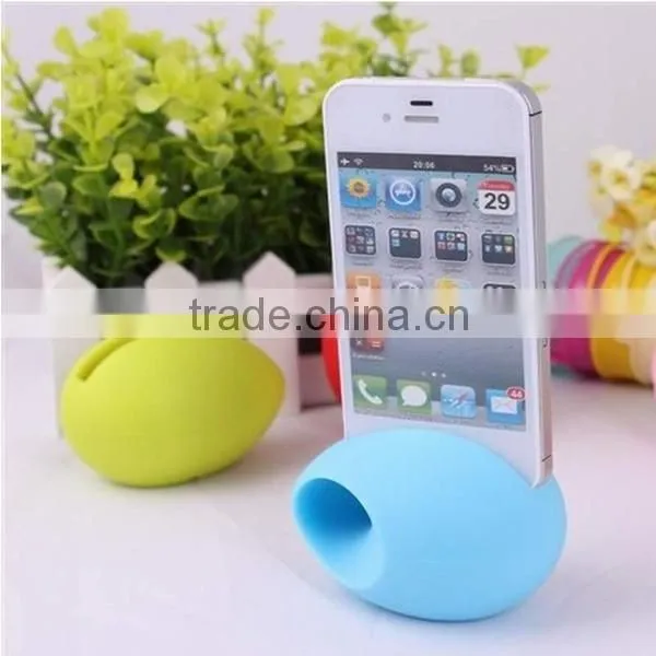 Egg Shaped Stander Music Audio Loud Speaker Amplifier for iPhone 4 4S 5