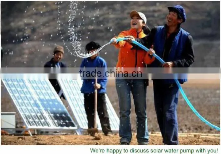 solar water pumping system for irrigation with 200w solar panel