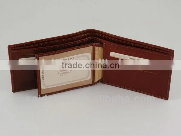 fashional men's genuine leather wallet/leather passport holder/men's genuine leather wallet with multifunctional pocket
