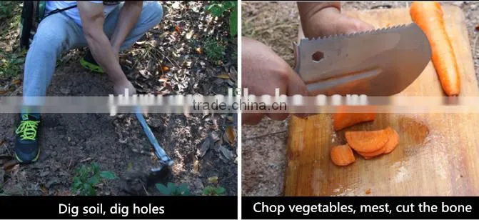 Multifunctional Folding shovel Military shovel Mountaineering Camping outdoor equipment
