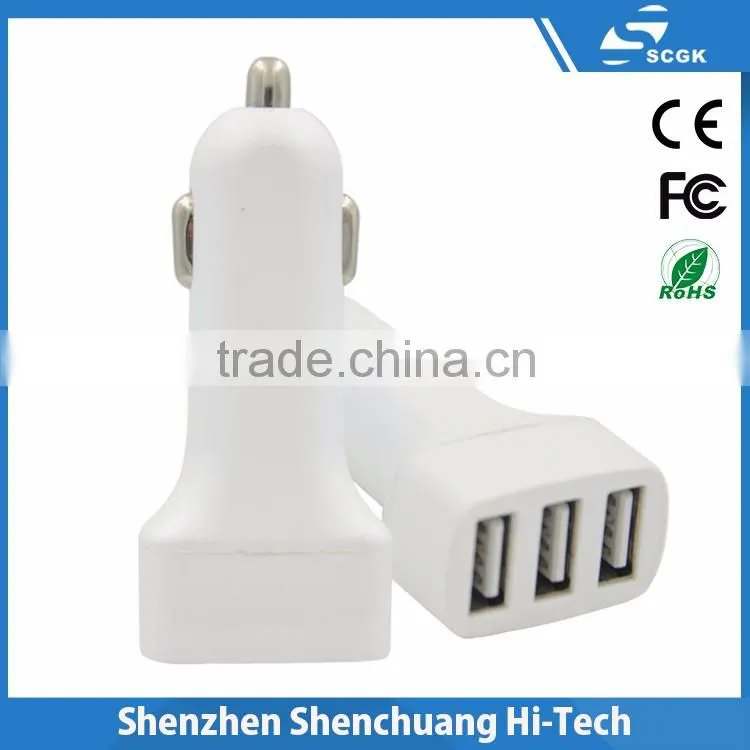 wholesale two port for samsung car charger with 5v 2.1a