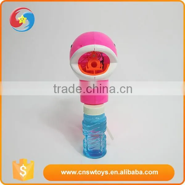 Plastic cartoon cute animal dolphin bubble gun toy with light