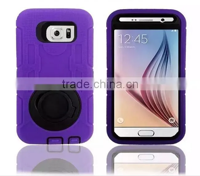 Fashion Design Armor Silicone PU Case For Samsung Galaxy S6