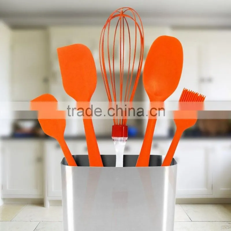 whosale Kitchen Utensils Food Grade Approved Silicone Spatula Set For Baking