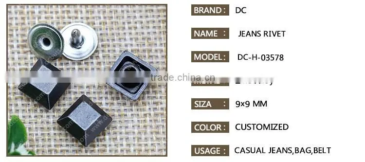 Fashion Metal Button Decorative Metal Rivet for Jeans Accessory