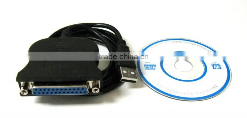 New DB25 25 Pin USB to Female Parallel IEEE 1284 Printer Adapter Cable Cord PC