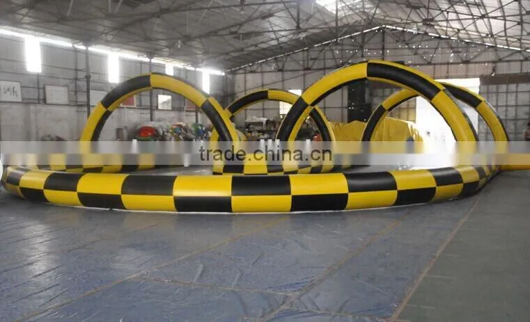 Factory price 0.55mm PVC Tarpaulin Inflatable Zorb Ball Track For Sale