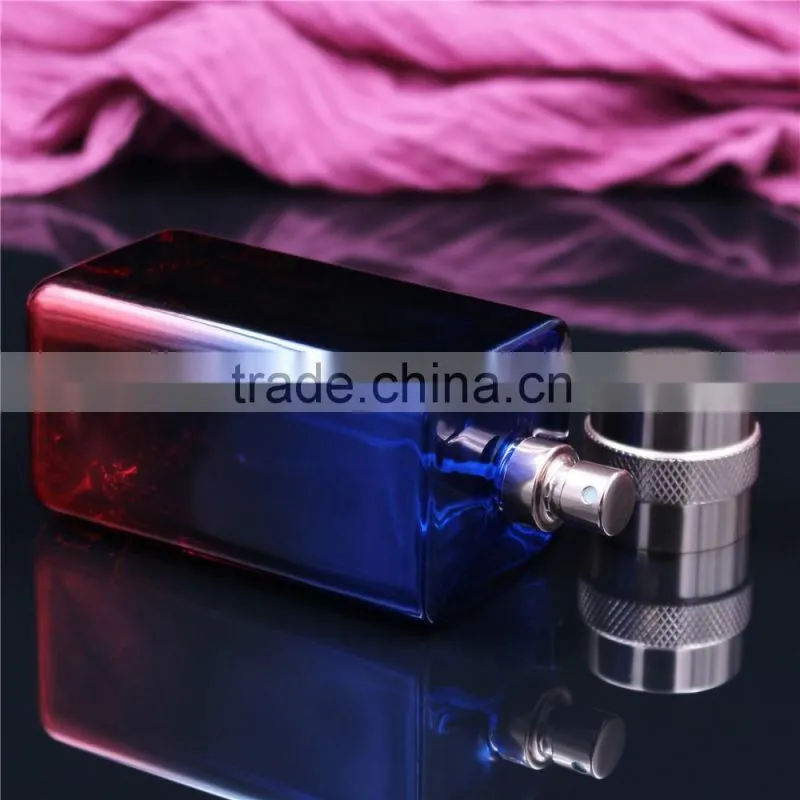 2016 new products 100ml square man perfume bottles