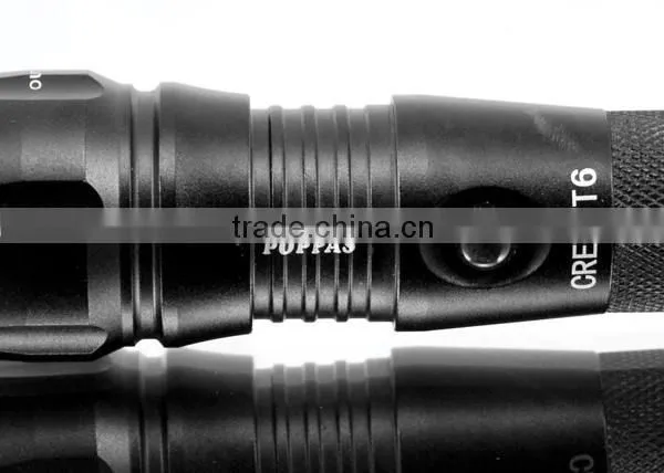 POPPAS 868 Alibaba wholesale Aluminum Waterproof 10w Rechargeable LED Torch Flashlight