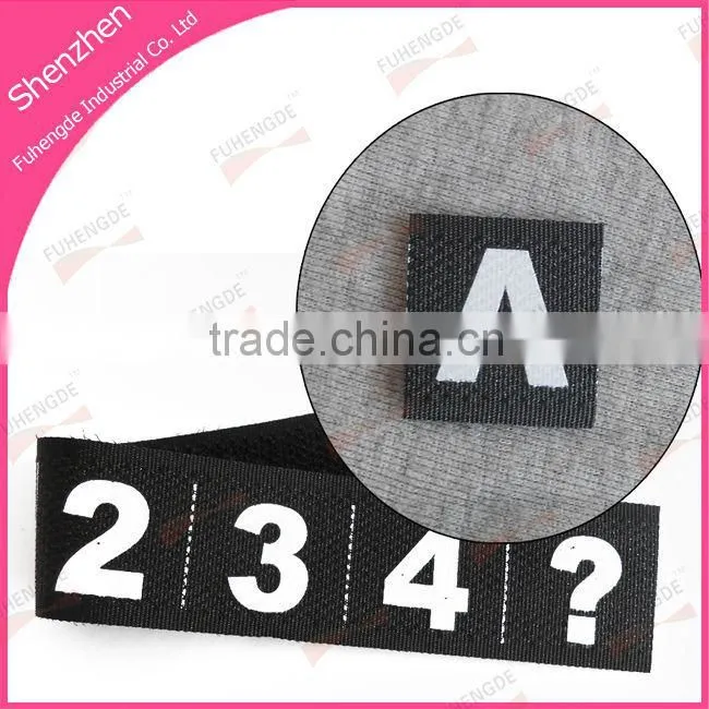 Moulded hook loop letters