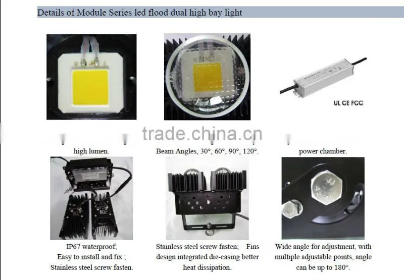 Landscape outdoor high power flood light led 100w