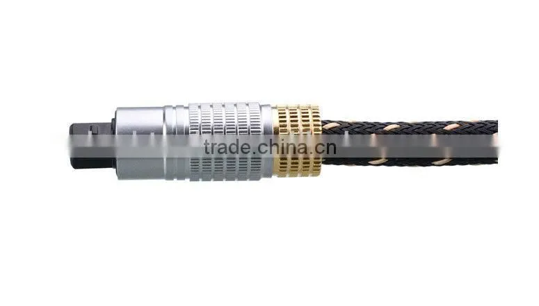 TOSLINK Optical Digital Cable w/ Metal Connectos & Braided Jacket - 10 ft