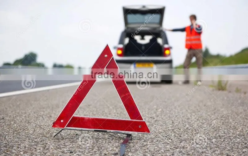 Traffic emergency triangle Warning triangle