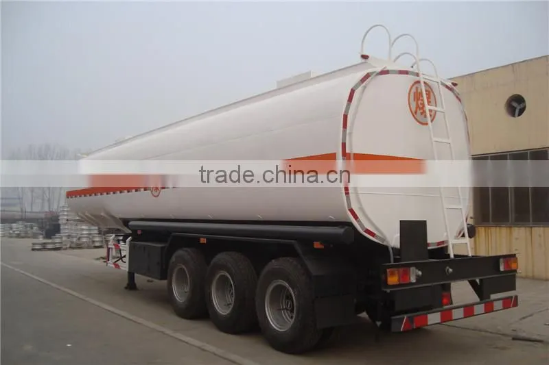 CIMC Liquid Oil Stainless Steel Fluid Tank Semi Trailer 3 Axle