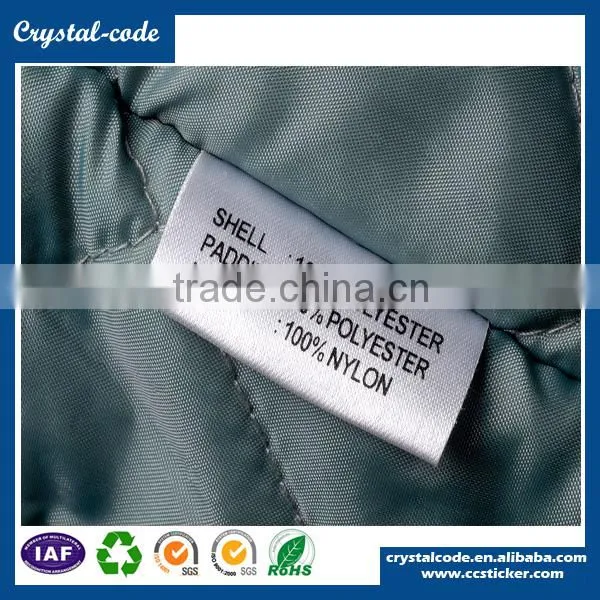 Washable adhesive garment labels wash label washable sticker washable clothing labels
