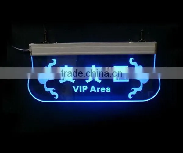 Fashionable promotional acrylic led sign display stand