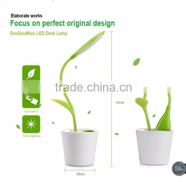 exquisite pen container design electronic LED desk lamp