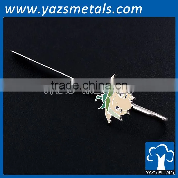 custom zinc alloy metal book mark for christmas gift
