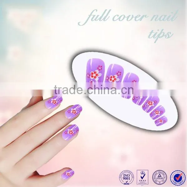 New arrival metallic spider web designed artificial nail art tips professional ABS nail tips full cover fake nail art tips