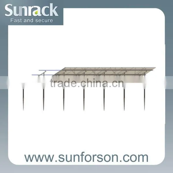 ground screw based mounting system solar ground mounting structure