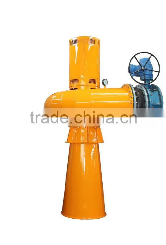 Vertical Tubular hydro turbine for small power plant