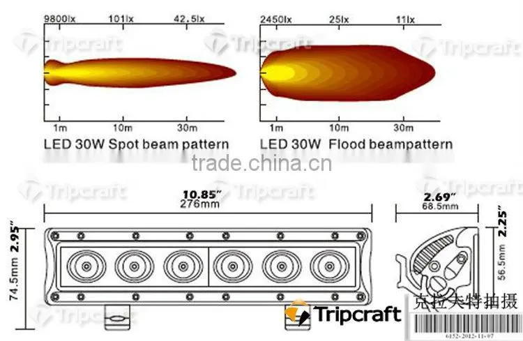 120w led light bar for jeep truck LED Roof Light ,4x4 led driving light bar
