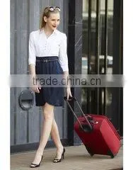 Stock 3pcs ABS luggage set with Universal wheels