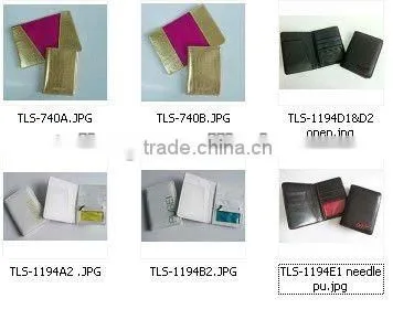 Croco pvc leather passport holder