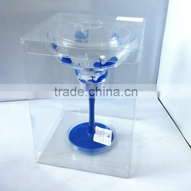 ocean series margaret glass with blue whale decal decoration