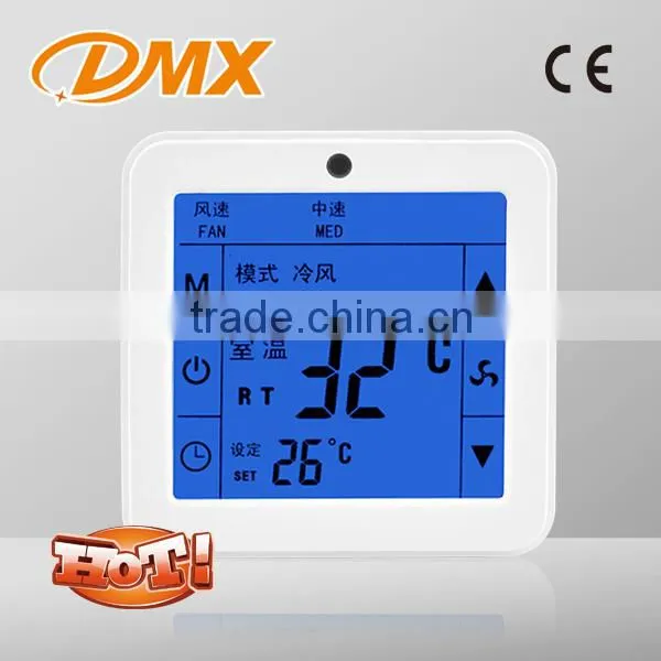 Room Programmable Thermostat Touch Screen In LCD Digital